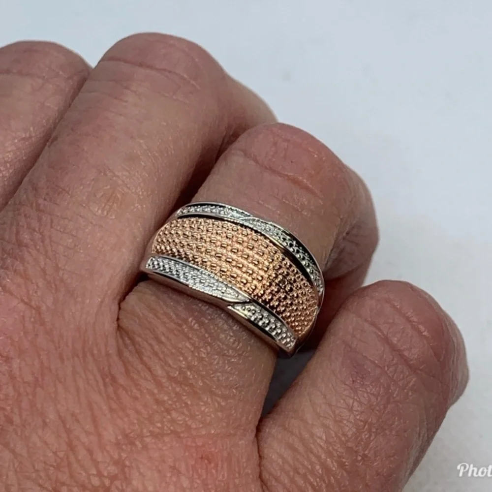 Natural Champagne Diamond Accent Ring